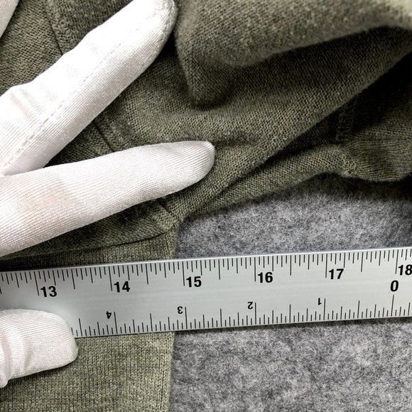 Zara Boys Size 4T Green Sweater Olive Green Zip Pocket Knit Pullover Sporty - Picture 8 of 8